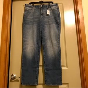 NWT, Land’s End, Mid Rise, Straight Leg Denim, 20W